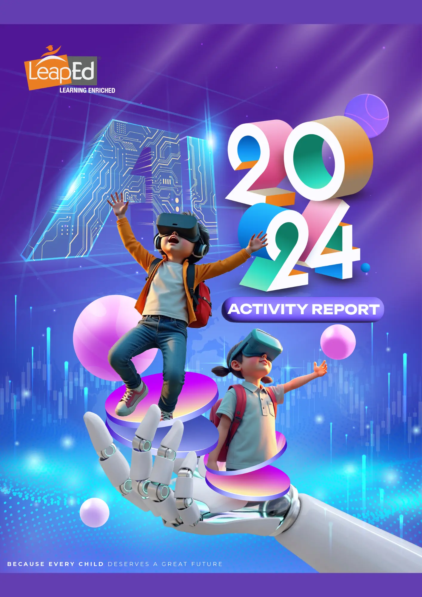 Cover of the LeapEd Activity Report 2024