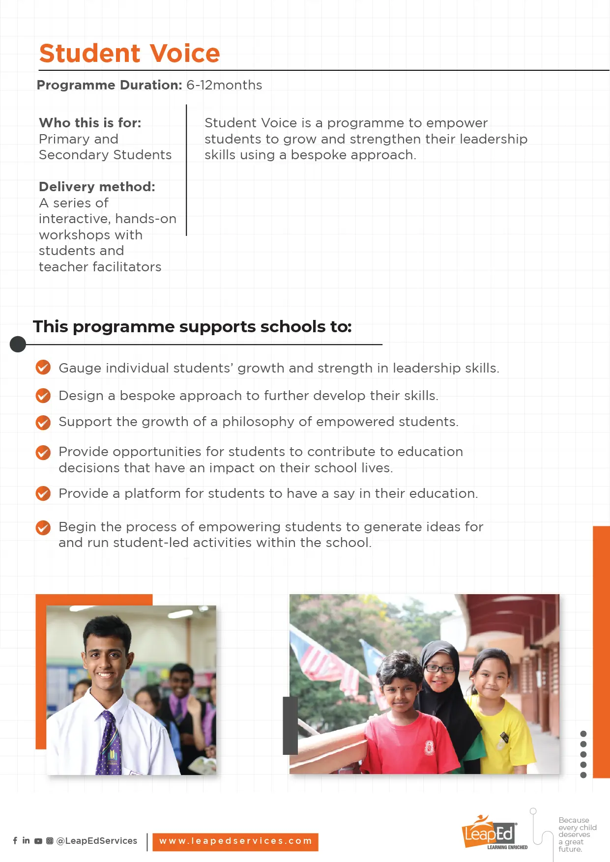 Student Voice brochure
